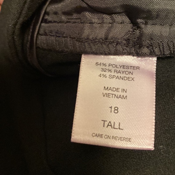 New York & Company Black Trousers…size 18 Tall - Picture 4 of 4